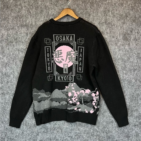 RGSTR Humanity Size XL Sweater Jet Black Gray-Pink. - Picture 10 of 10